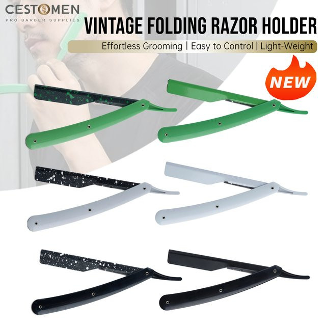 CestoMen Rasiermesserhalter für Herren, Edelstahl, Bartpflege-Werkzeug - Bild 1