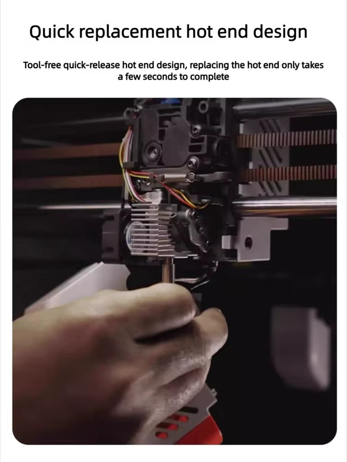 Anycubic Kobra S1 Hotend Kit mit Messing Düse für 3D Drucker Zubehör Gold - Bild 4