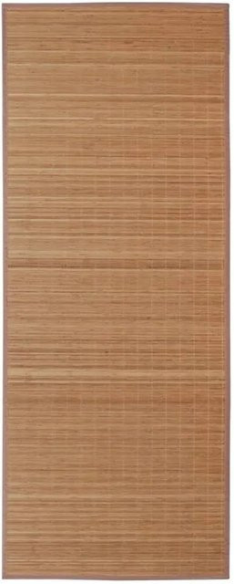 vidaXL Rechteckiger Brauner Bambusteppich, B: 120 cm, T: 180 cm - Bild 1