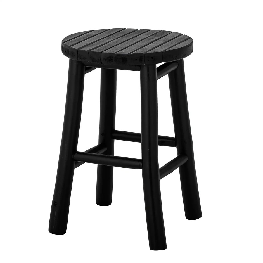 Bloomingville Hocker Bilbo aus Bambus in Schwarz - Bild 1
