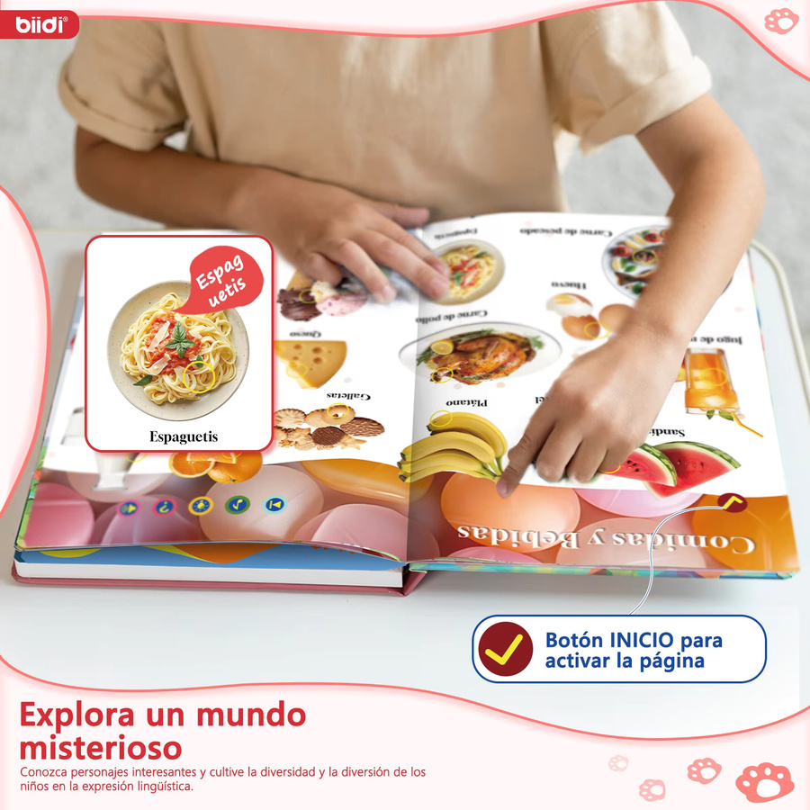 Biidi Montessori-Lernbuch, spanisches elektronisches Buch, ab 2 Jahre - Bild 2