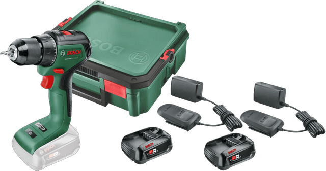Bosch UniversalDrill 18V-60 Akku-Bohrschrauber Starterset mit 2x 2,5 Ah Akkus in Grün - Bild 1