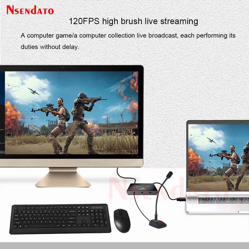 Ezcap333 USB HDMI Video-Aufnahmekarte 4K 2160p 30fps USB-Video-Grabber in Schwarz für Spiele-Livestreaming und Rekorder mit Mikrofon-Eingang - Bild 3