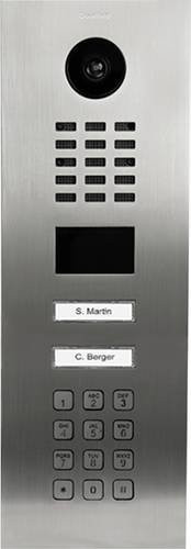 DoorBird D2102KV IP Video Türstation LAN Außeneinheit aus Edelstahl V2A in Silber - Bild 1