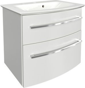 Fackelmann Badmöbel-Set B.Style 2-teilig in Weiß mit Waschtisch und Unterschrank, B/H/T: 63,2 x 54,3 x 46 cm - Bild 2