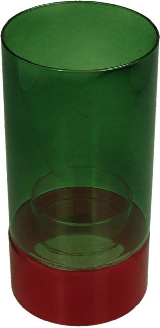 Kerzenhalter MULTI aus Glas in Multicolor, Tischdeko B/T/H: 10,0 x 10,0 x 20,0 cm - Bild 1