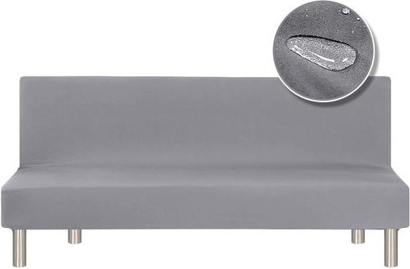 Wasserabweisende und elastische Sofabett-Abdeckung ohne Armlehne in Silber, dehnbarer Couch-Überwurf für Sofa und Bankett, Größe S - Bild 1