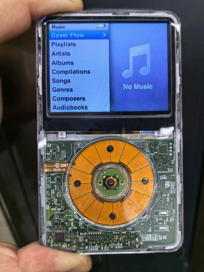 Apple Transparente Frontplatte mit Clickwheel-Flex-Tasten-Set für iPod Classic 6. und 7. Generation (80GB, 120GB, 160GB) - Bild 5