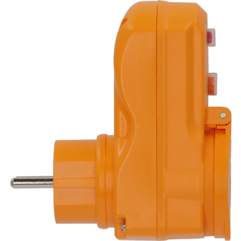 Brennenstuhl Personenschutz-Adapter BDI-A 2 30, Gelb, IP54, B/T/H: 5,0 x 10,5 x 9,5 cm - Bild 5