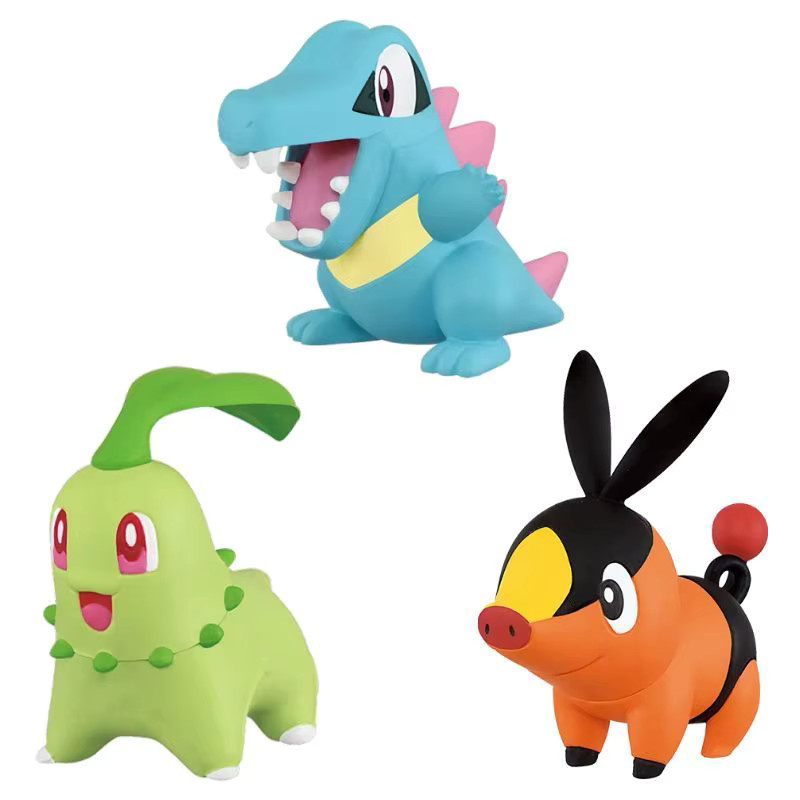 TOMY Pokémon Legends Z-A Chikorita Totodile Tepig, Figuren, ab 4 Jahren - Bild 1