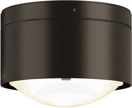 Top Light Puk! 120 One Avantgarde LED-Deckenleuchte in Black Wood mit mattem Glas und warmweißem Licht (2700K) - Bild 1