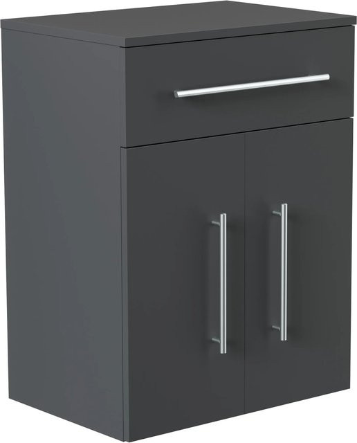 Posseik Badmöbel Levana XL in Grau oder Weiß mit Soft-Close-Türen und Regalböden - Bild 1