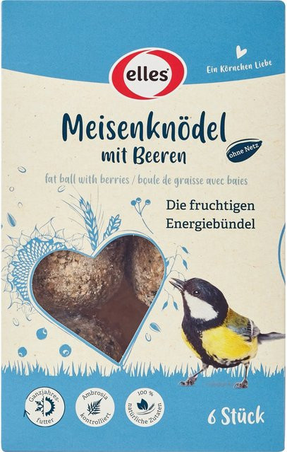 Elles Meisenknödel mit Beeren ohne Netz, 6 Stück - Bild 1
