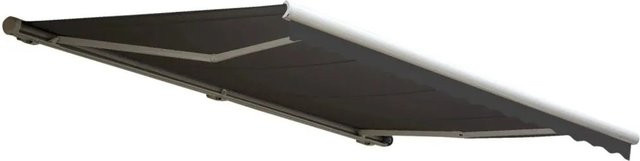 Elektrische Kassetten-Markise H123 mit Volant aus Polyester in Anthrazit, B/T: 4,5 x 3 m - Bild 2