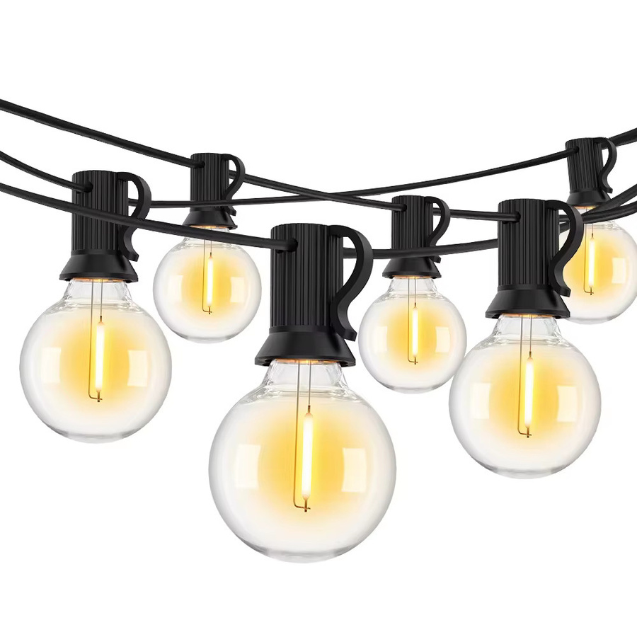 Solar G40 Außenbeleuchtung mit Fernbedienung, dimmbar, 11 Modi, warmweißes LED-Licht, IP65 wasserdicht und bruchsichere Glühbirnen für deine Terrassenbeleuchtung - Bild 7