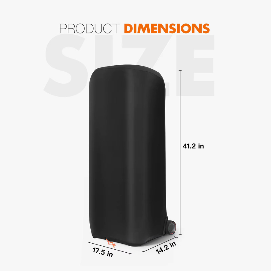 Schwarze Staubschutzhülle aus Lycra für JBL PartyBox 1000, 720, 710, 520, 320, 310 und Ultimate als Reise-Schutzhülle - Bild 3