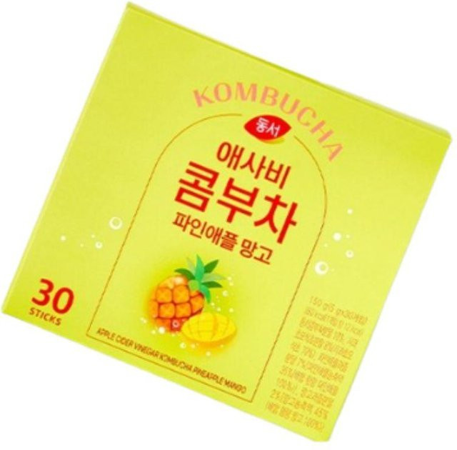 Dongsuh Kombucha Instant-Drink, Ananas Mango, 30 Stück - Bild 1
