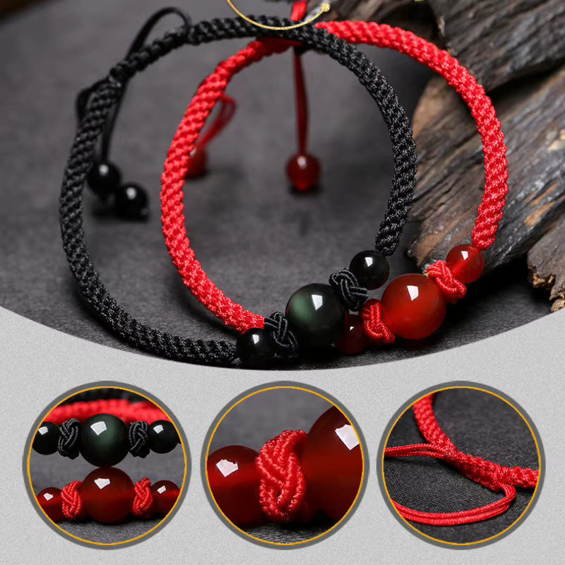 HJUEY Armband, Naturstein, Schwarz, Herren - Bild 3