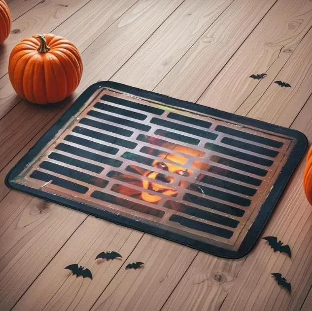Lodestar Halloween Joker Willkommens-Fußmatte mit Motiv, rutschfest, B/B: 30 x 50 cm - Bild 1