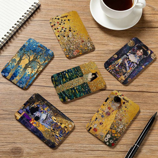 Art G-Gustav K-Klimt Kartenhülle als Unisex Visitenkarten-, Kreditkarten- und Ausweishalter - Bild 1