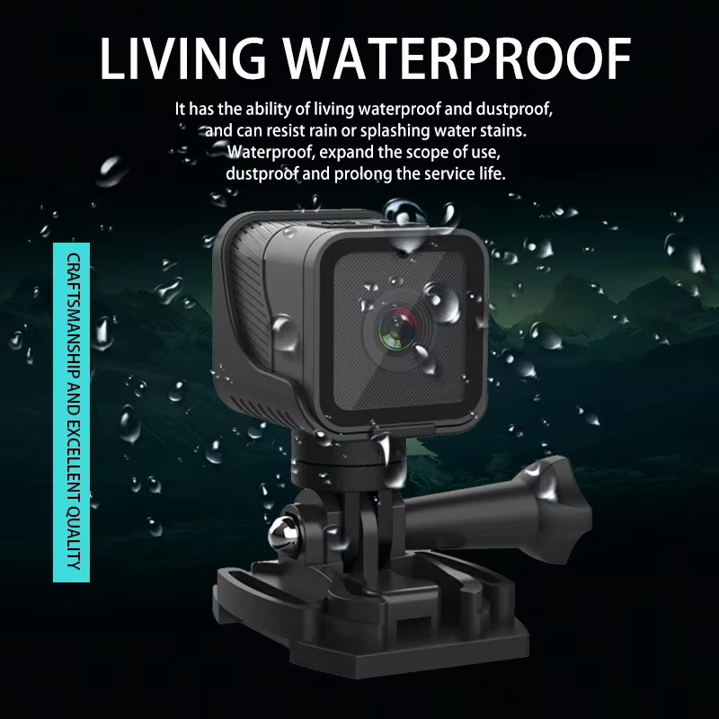 POVCAN Action Camera WiFi Mini-DV Kamera 1080P Schwarz - Bild 2