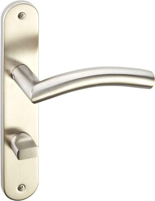 SO-TECH Türdrücker EMIL Edelstahl Langschild für Bad und WC in Silber gebürstet B/H: 225 x 60 mm - Bild 1