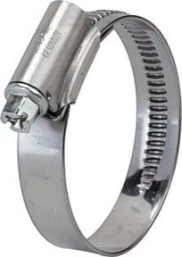 Riegler Schneckengewinde-Schlauchschelle aus Chromstahl in Silber, Spannbereich: 60-80 mm, Breite: 12 mm - Bild 1