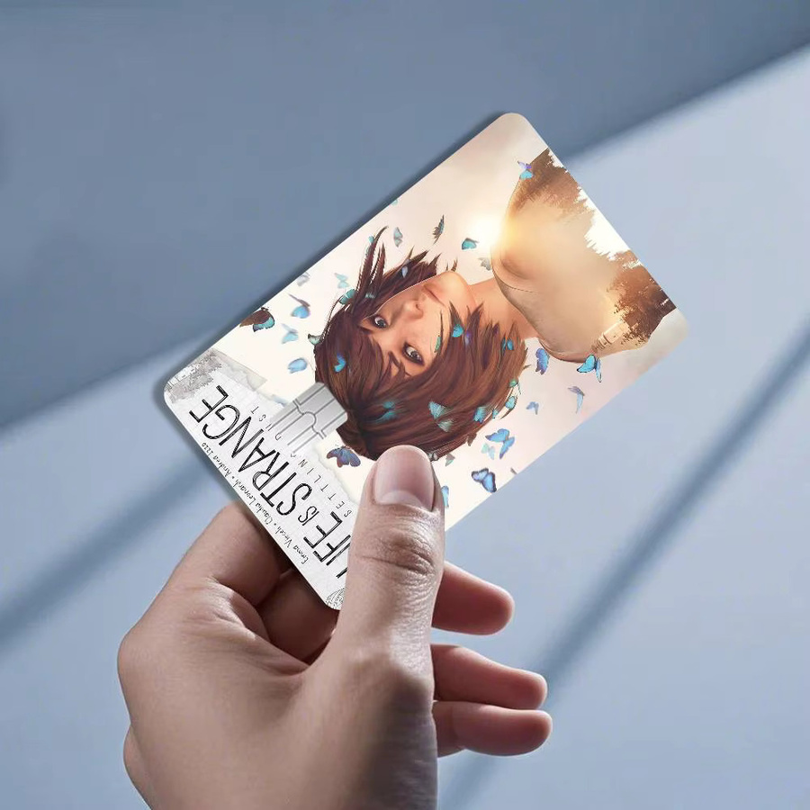 4er Set wasserfeste Anime Aufkleber Life Is Strange 2 Dekoration für Bankkarten und Buspässe in Multicolor - Bild 4