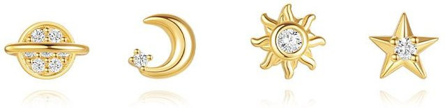 Steckerohrringe Set 925 Silber, Zirkonia, Damen - Bild 1