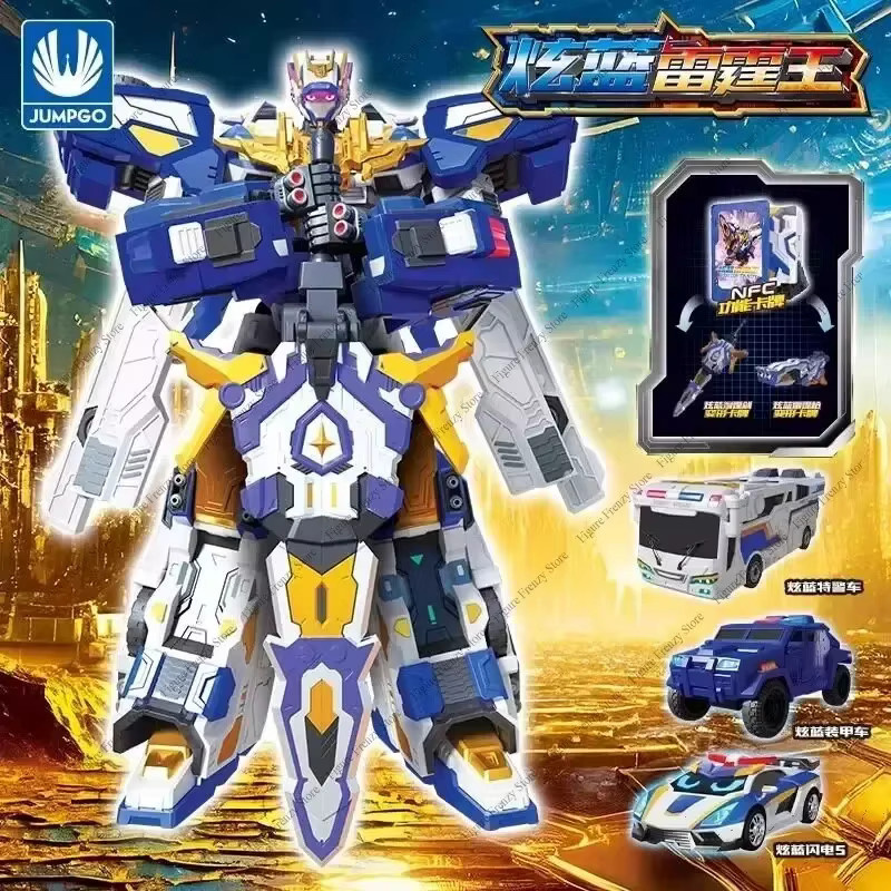 Gao Xuan Card Fighter 2 Dazzling Blue Thunder King, Integrierter Transformationsroboter, Blau - Bild 4