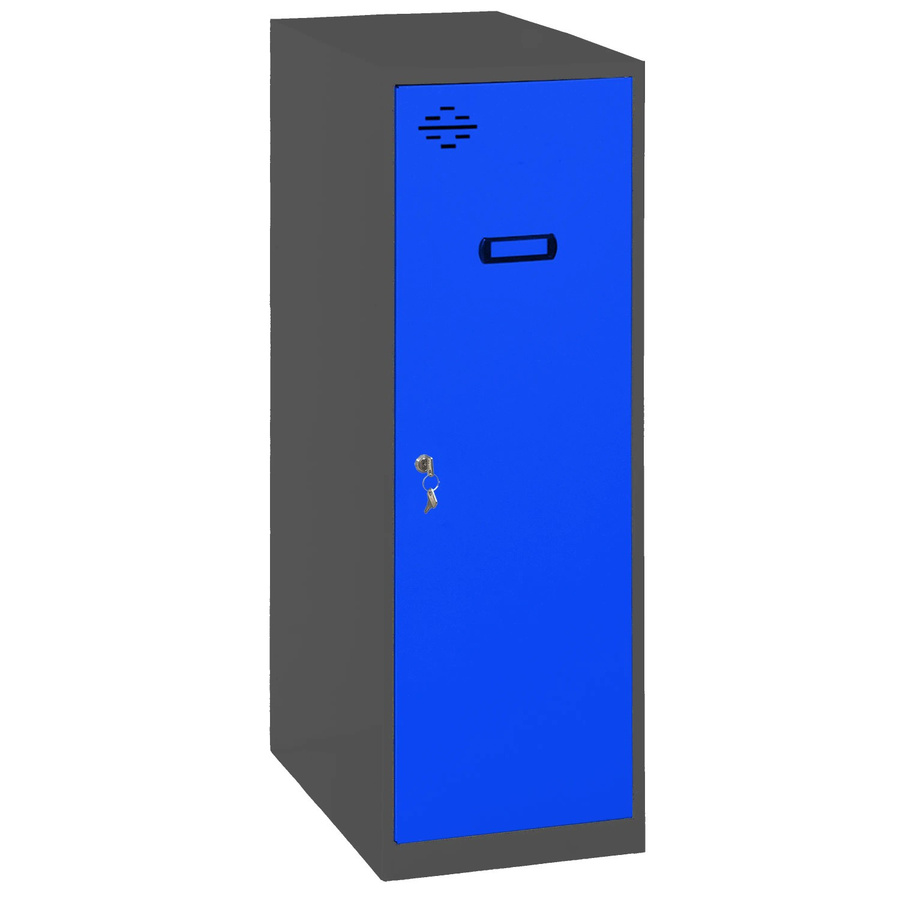 PROREGAL Schließfachwürfel AMEGO Spind Garderobe in Blau-Anthrazit, H x B x T: 91,5 x 40 x 50 cm - Bild 2