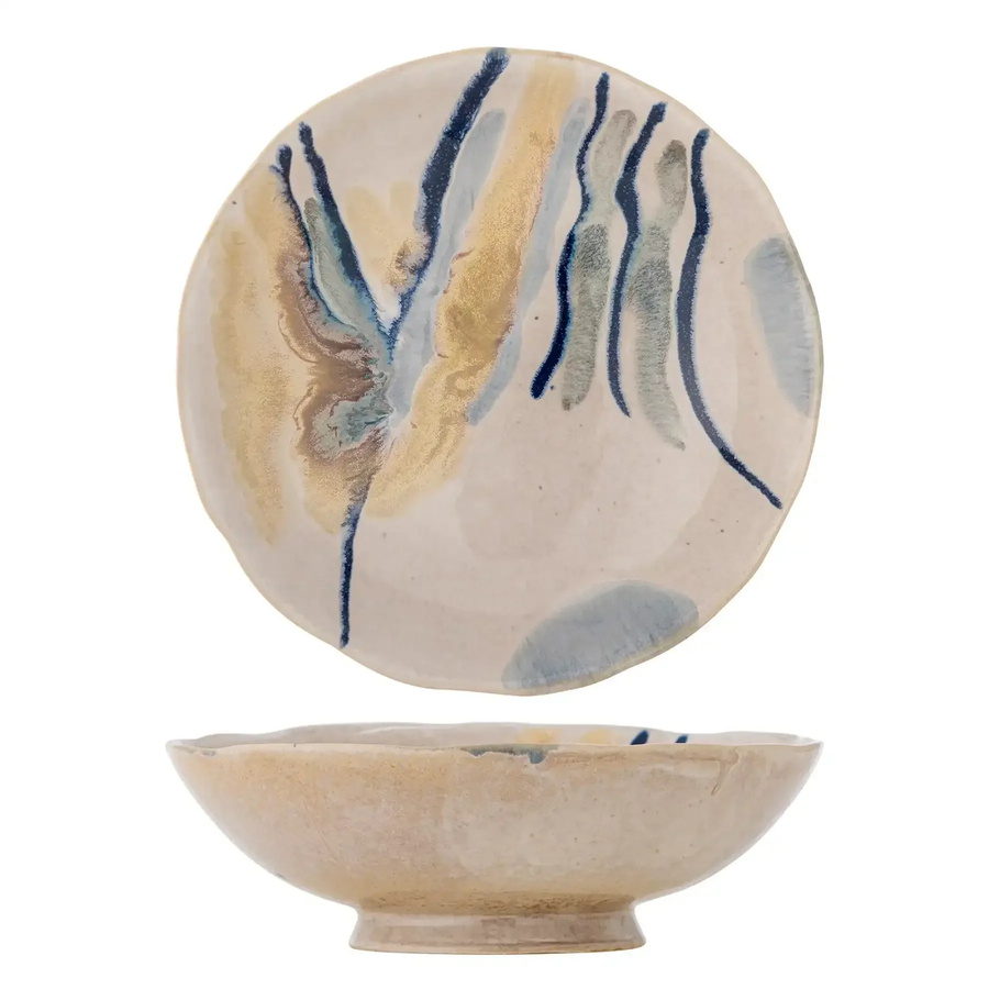 Bloomingville Steingutschale Imogen mehrfarbig Durchmesser: 24 cm - Bild 1
