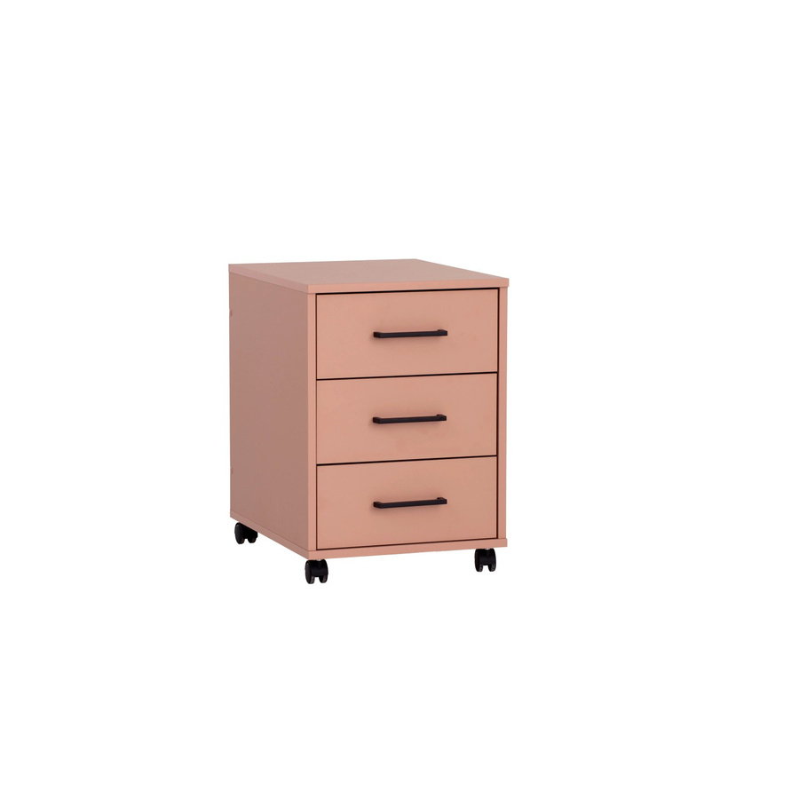 PROREGAL Rollcontainer Jellyfish mit 3 Schubladen und Rollen in Apricot, H x B x T: 57 x 40 x 50 cm - Bild 2