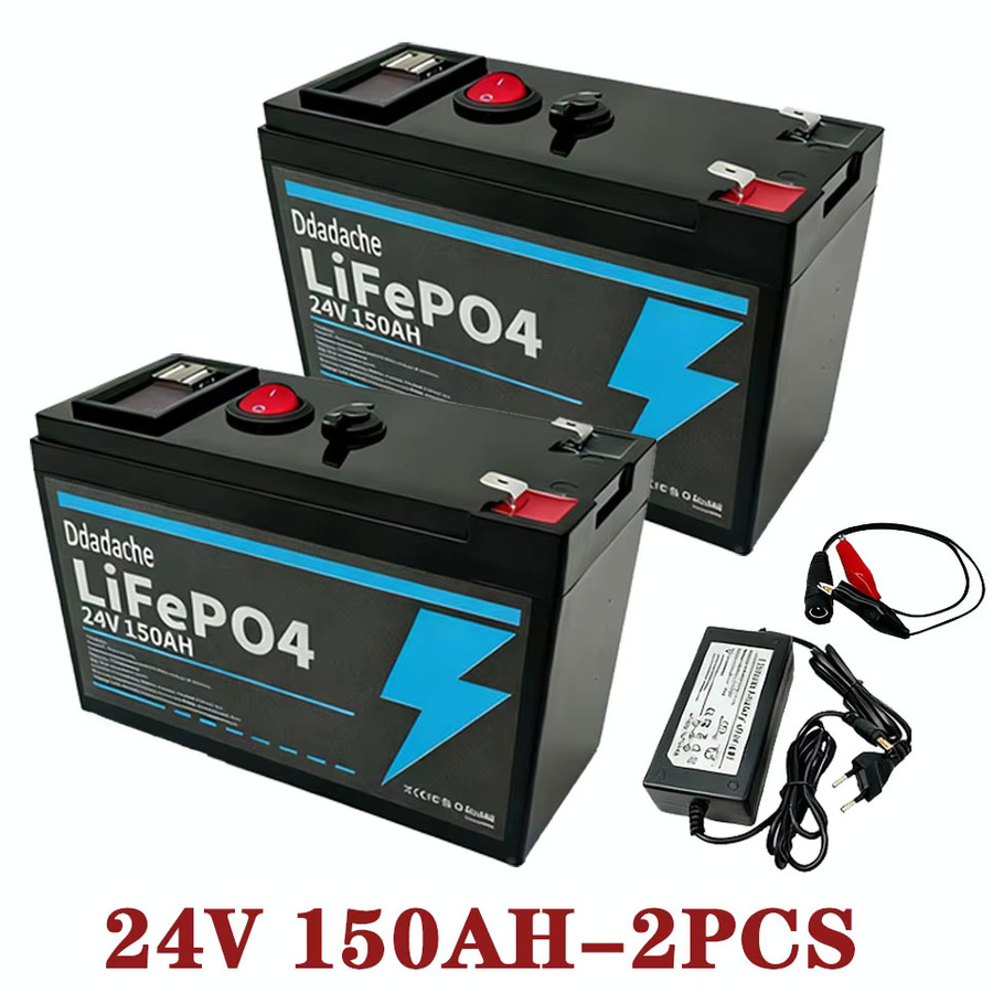 Wiederaufladbarer 24V 150Ah Lithium-Ionen-Akkupack in Schwarz inklusive 25,2V 2A Ladegerät für Elektrofahrzeuge und Unkrautbekämpfungsmaschinen - Bild 7