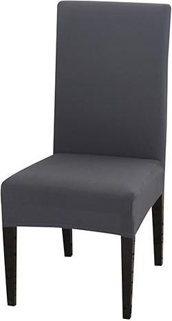 Elastische Stuhlbezüge von airldianer aus Spandex-Stretch in Grau für Esszimmer und Bankette - Bild 1
