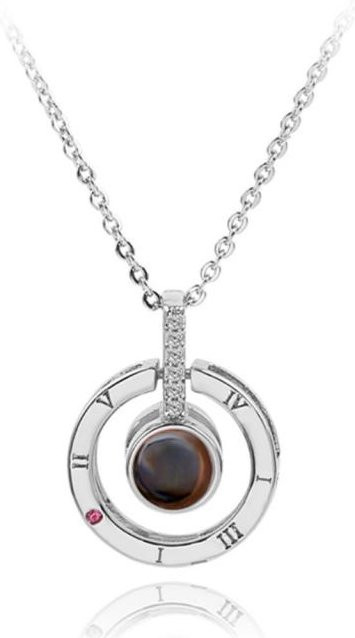 Allbestart Choker-Halskette Edelstahl, Weiß, Damen - Bild 1