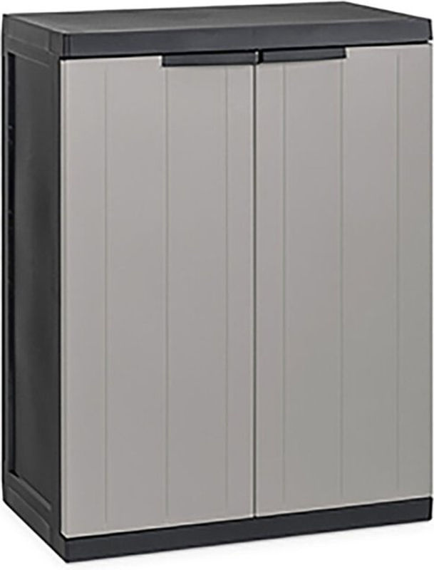 Toomax Kunststoffschrank Grau mit Regalböden B/H/T: 65 x 85 x 37 cm - Bild 5