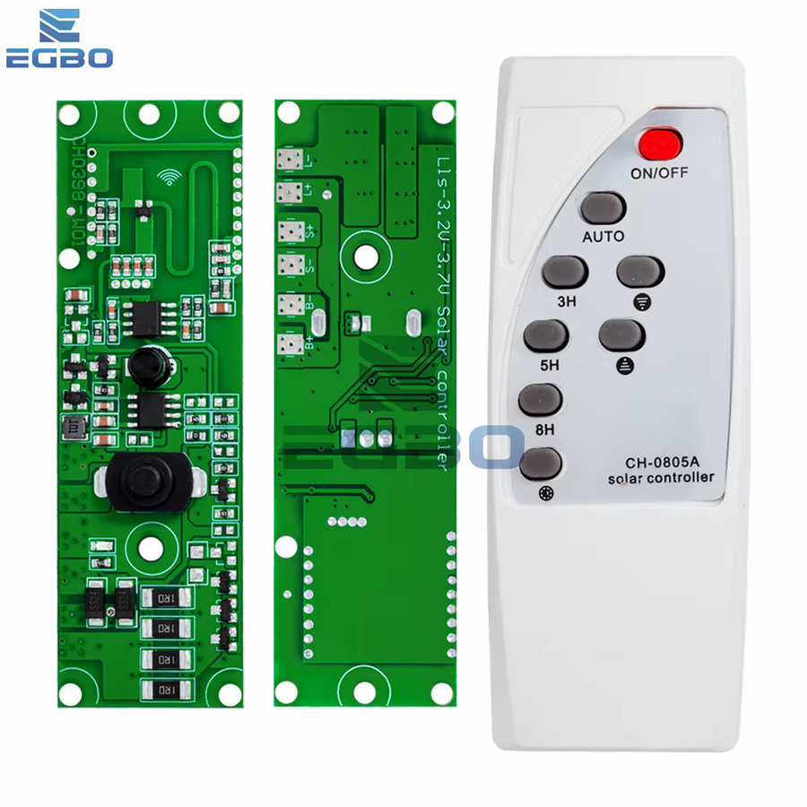 EGBO Solar LED Treiber Controller Board für Mikrowelle Radar Körper Induktion Wandlicht Schalter Platine in Grün - Bild 3