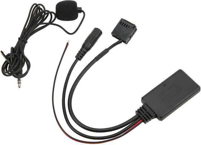 Koogeelife Bluetooth Aux Audio-Kabeladapter mit Mikrofon und Freisprecheinrichtung für Mondeo 6000CD, Schwarz, 3,5 mm Klinke - Bild 1