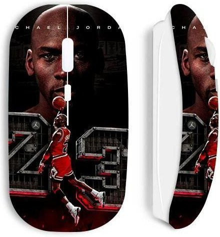 Kabellose ergonomische Maus Maniacase Michael Jordan 23 Legende in Schwarz mit Bluetooth - Bild 1