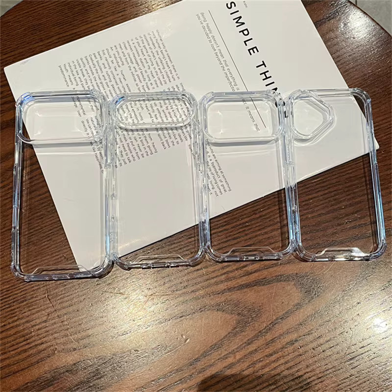 Stoßfeste transparente Silikon-Handyhülle für iPhone 17 Pro Max und iPhone 17 Air mit Airbag-Schutz - Bild 2