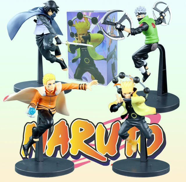 Bandai Naruto Uchiha Sasuke Hatake Kakashi Namikaze Minato Actionfigur - Bild 1