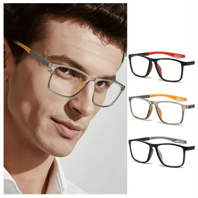 ZXWLYXGX Sport-Lesebrille, Unisex, Vollrand, rechteckig - Bild 1