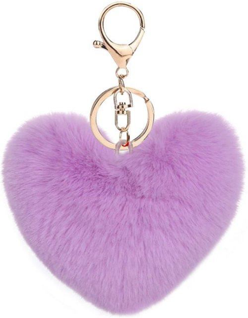 Rd lala Anhänger Plüsch-Haarball, Leopard, pink, Damen - Bild 1
