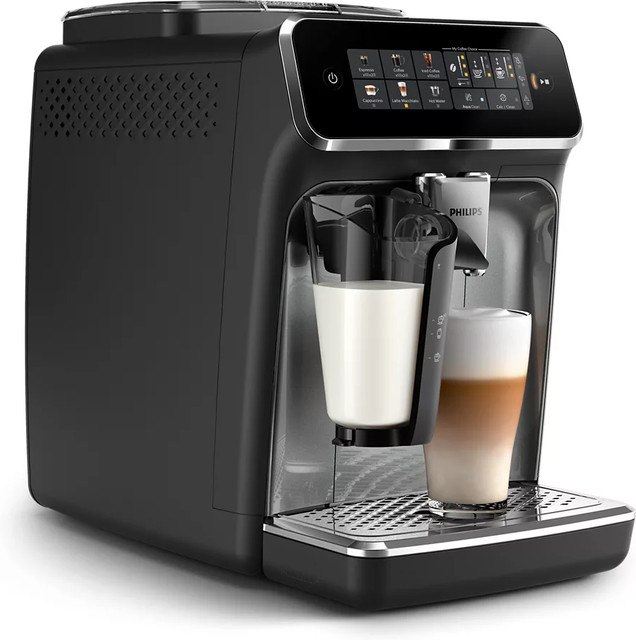 Philips 3300 EP3349/70 LatteGo Kaffeevollautomat in Schwarz mit Touch-Display und Heißwasserfunktion - Bild 2
