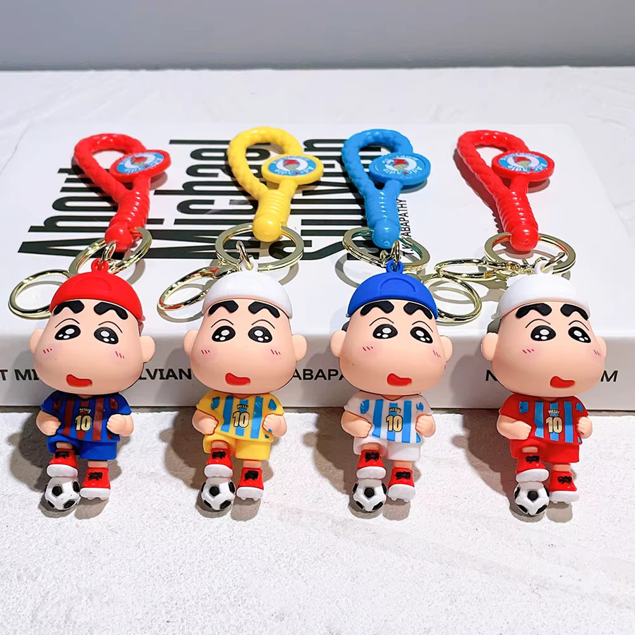 Bandai Schlüsselanhänger Anime Crayon Shin-chan Fußballspieler, Silikon - Bild 2