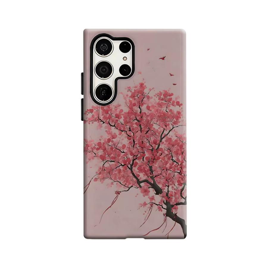Stoßfeste Handyhülle mit Kirschblüten-Design für Samsung Galaxy S26 S25 S24 S23 Ultra Plus, robuste Doppelschicht Rückabdeckung - Bild 6
