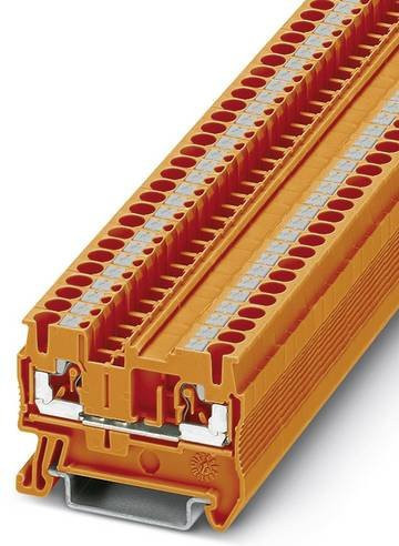 Phoenix Contact Durchgangsreihenklemme 3212329 mit Schnellanschluss, Orange, 50 Stück - Bild 1