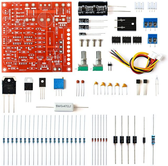 Si Tai&SH Einstellbares DC-geregeltes Netzteil als DIY-Kit mit Kurzschluss-Strombegrenzungsschutz, 0–30 V, 2 mA – 3 A - Bild 1