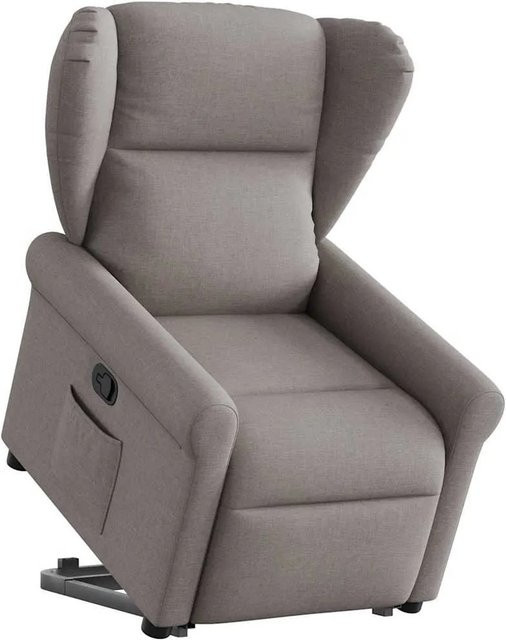 vidaXL Relaxsessel mit Aufstehhilfe in Taupe aus Stoff mit integrierter Unterstützung und Armlehnen - Bild 1